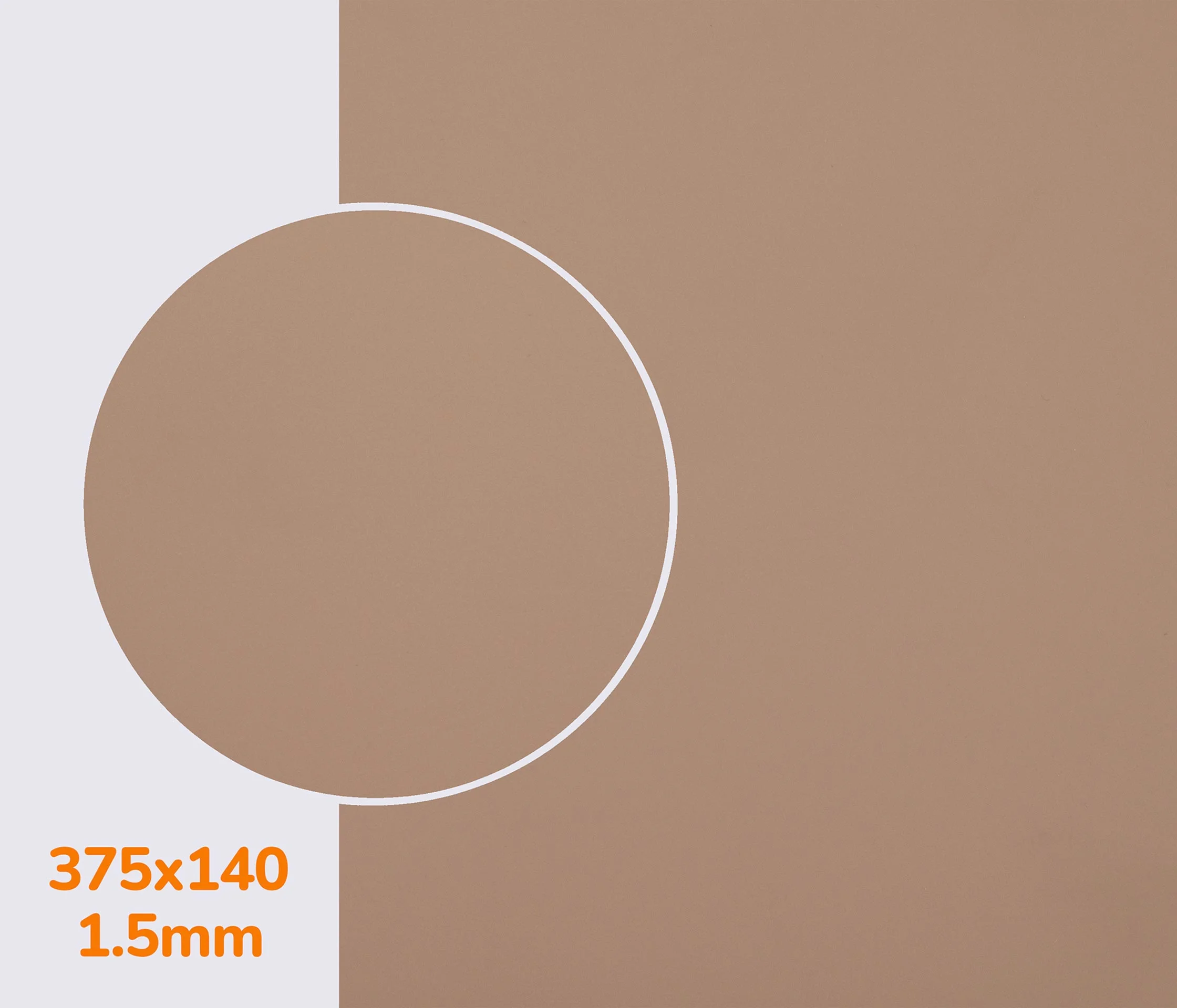 Поліуретан листовий CASALI SILK р. 375*140*1.5 мм, кол. пісок