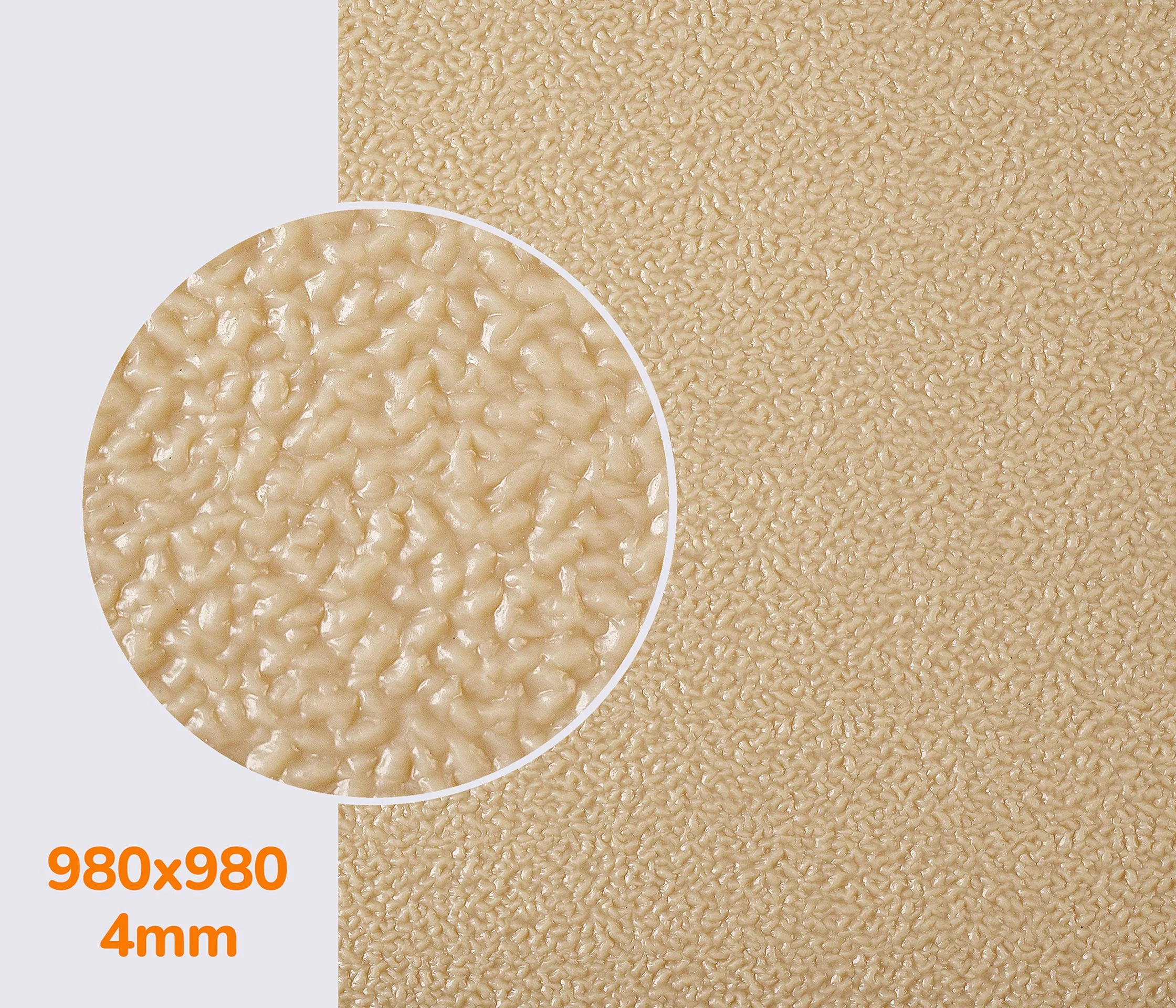 Лот №39 - Резина подметочная каучуковая PURE RUBBER, р. 980*980*4 мм, цв. бежевый