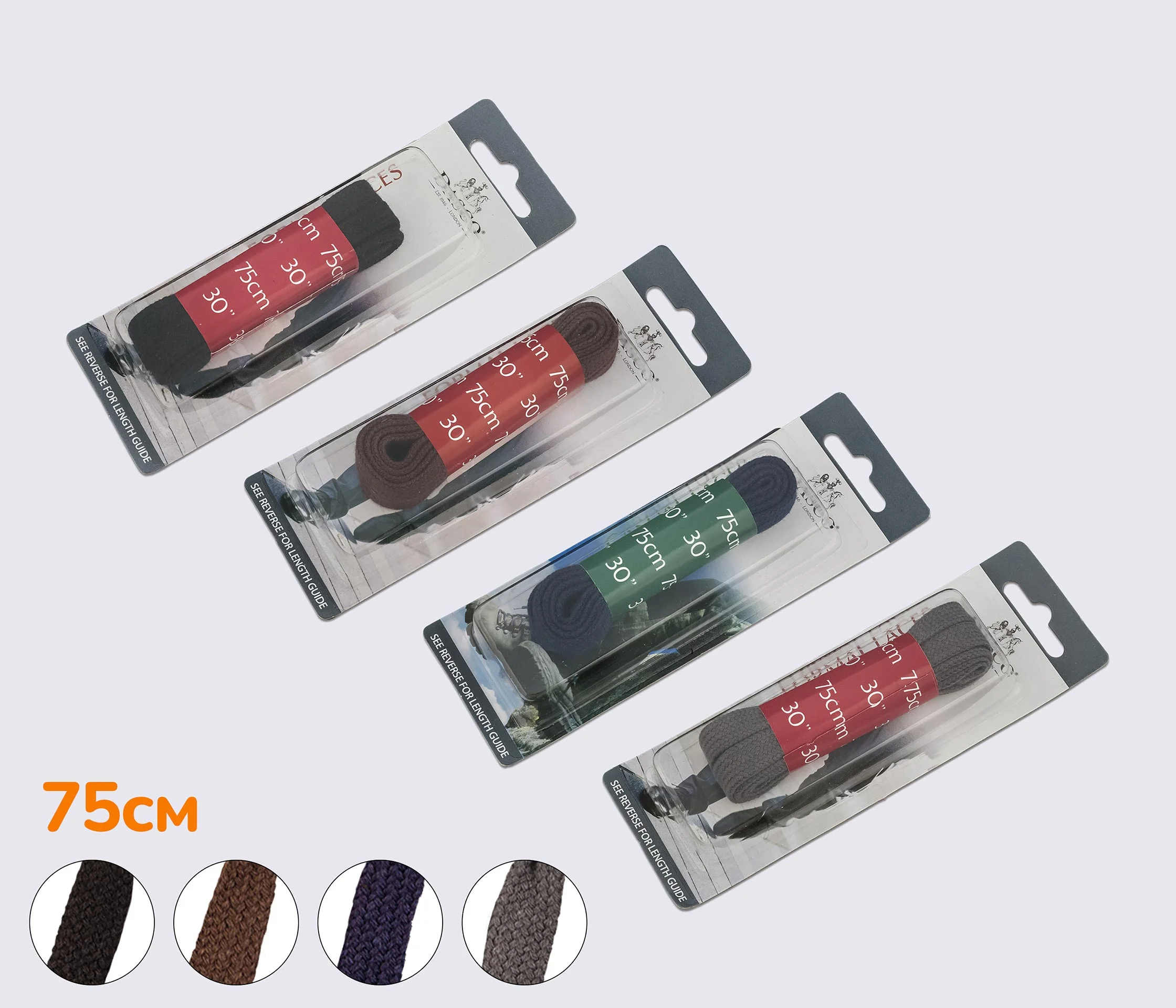 Шнурки плоские 75 см, DASCO Flat Medium Laces А7212