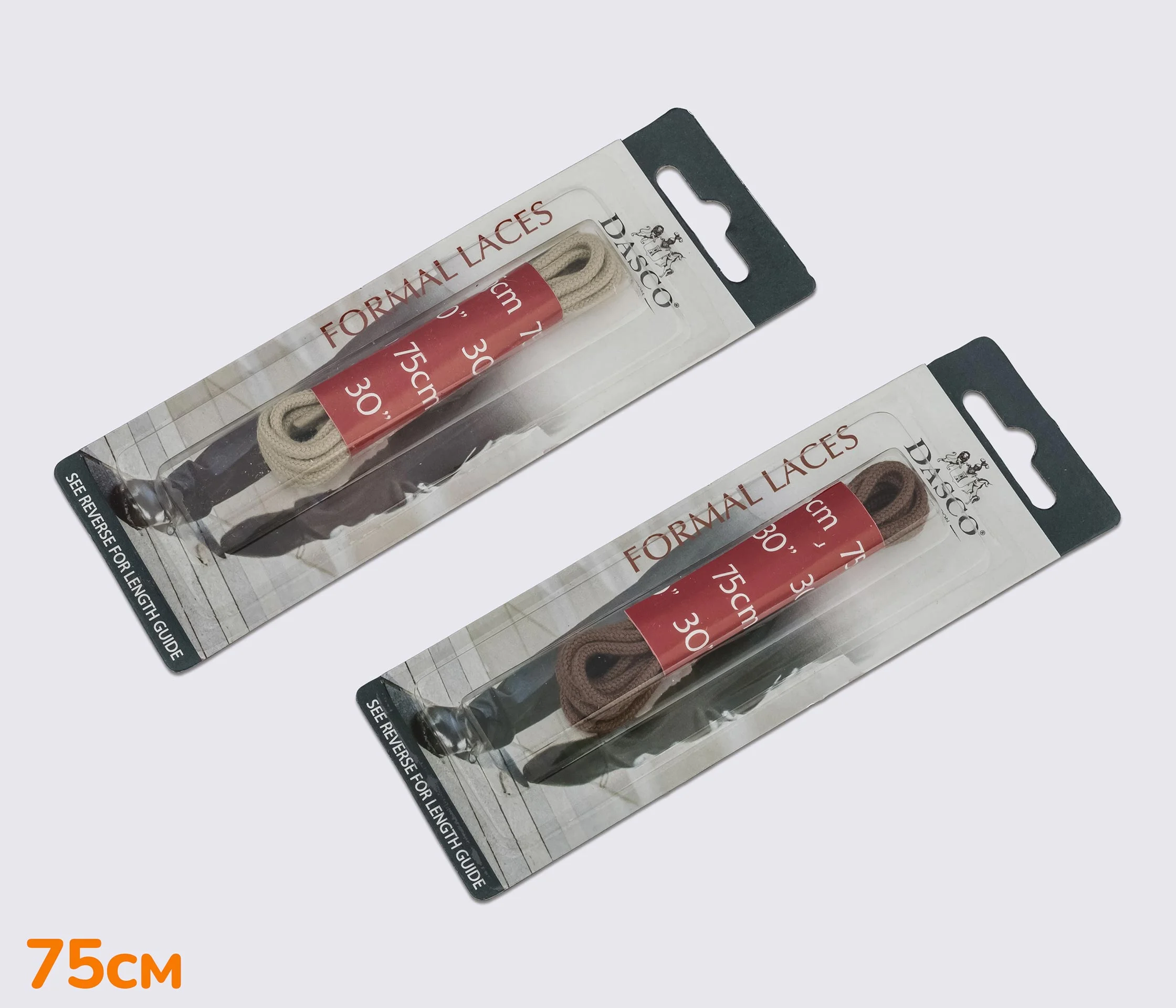 Шнурки круглые тонкие 75 см, DASCO Round Thin Laces А7235