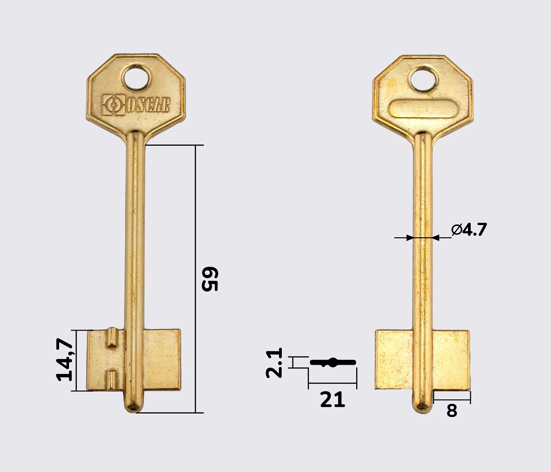 КЛАСС-1 (OSCAR) заготовка ключа