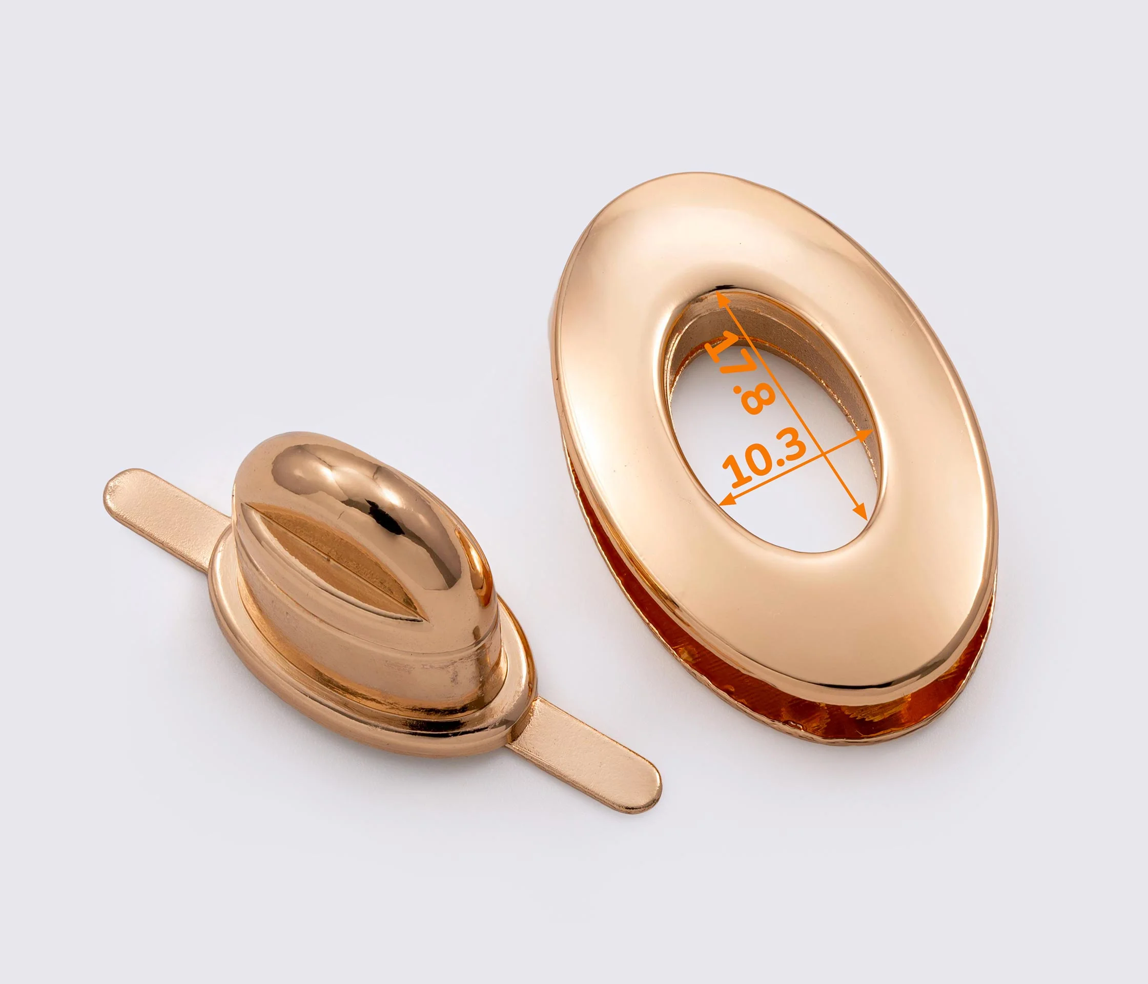 Замок для сумки 37*23мм (65-733)