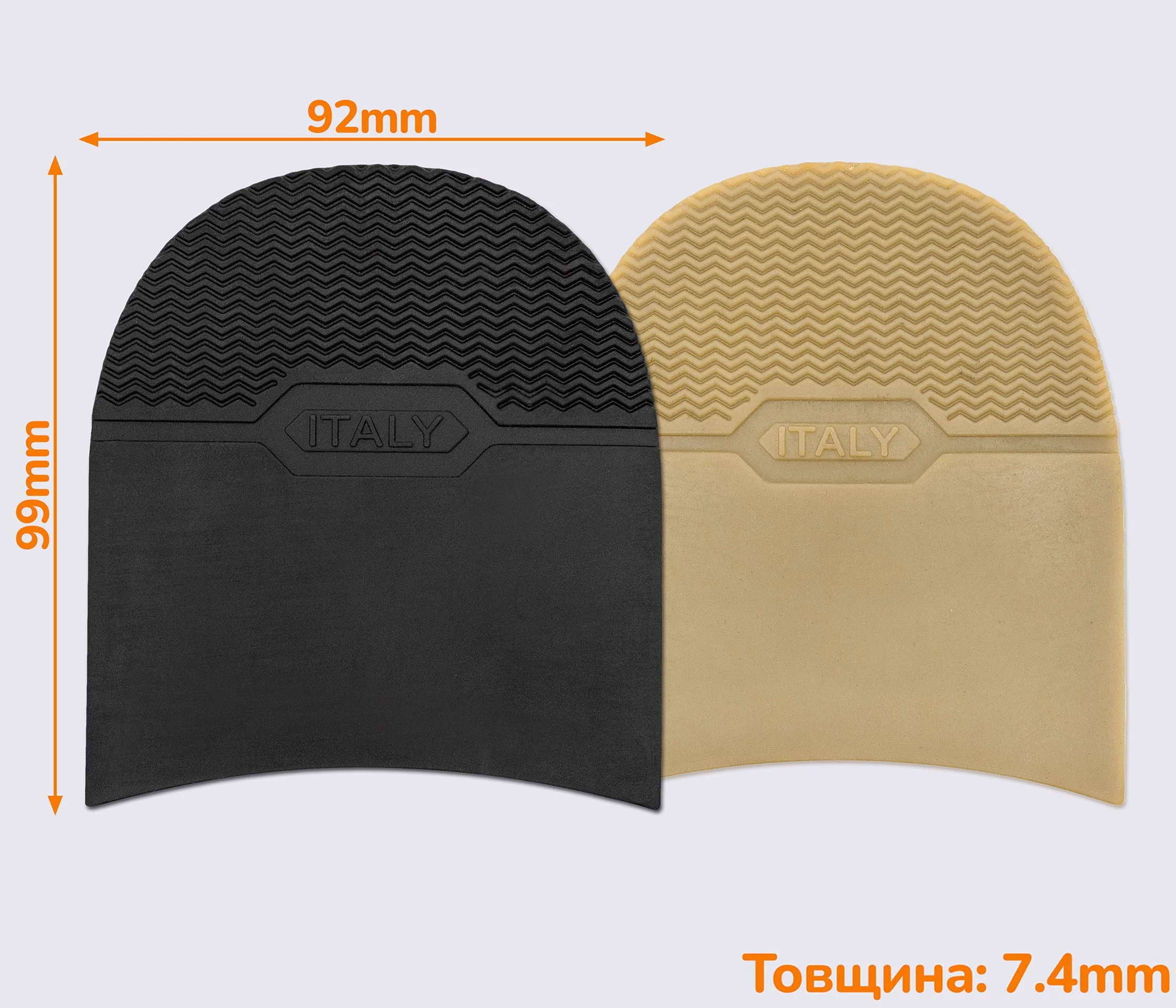 Набійка гумова чоловіча ITALY (Китай), т. 7.0 мм, р. 5