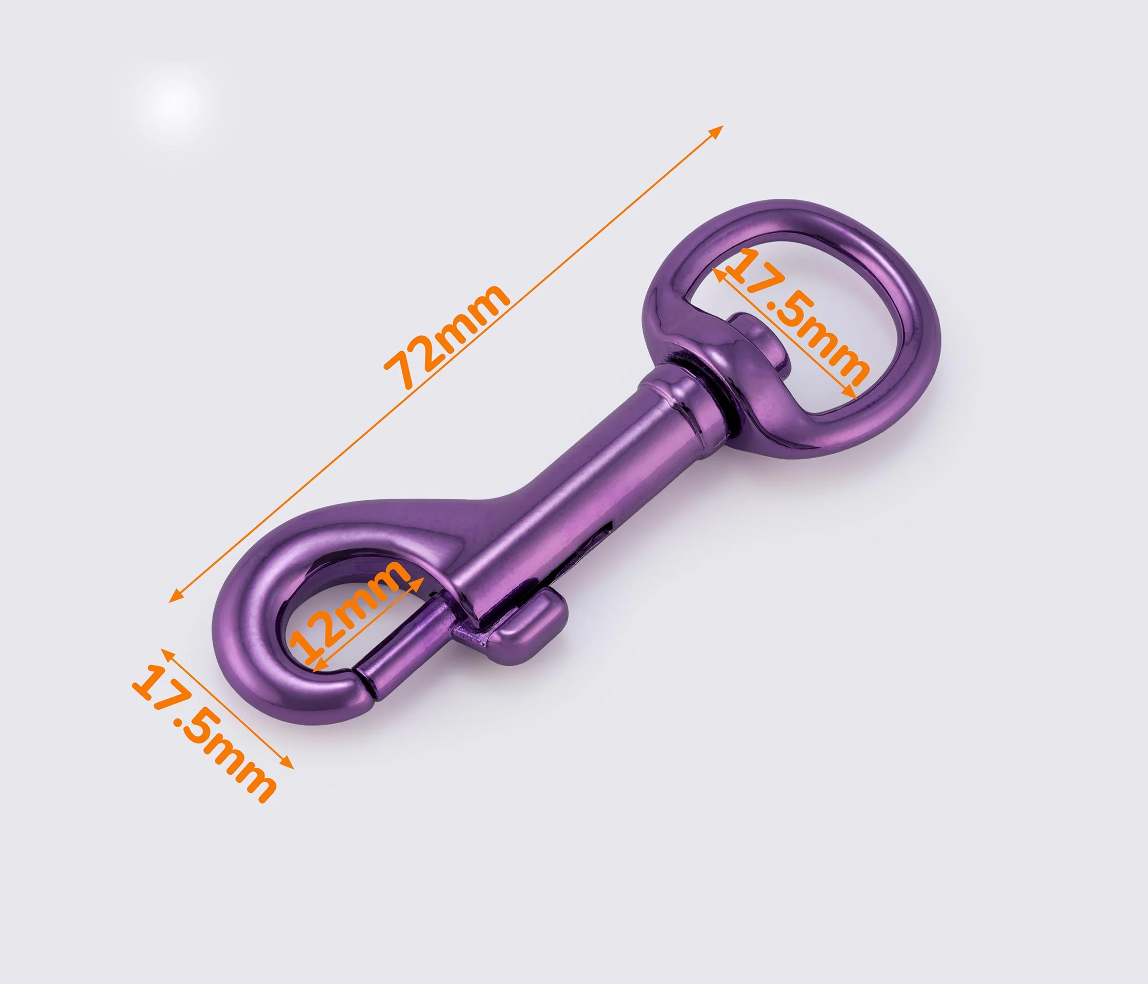 Карабін металевий 17мм MD-0132