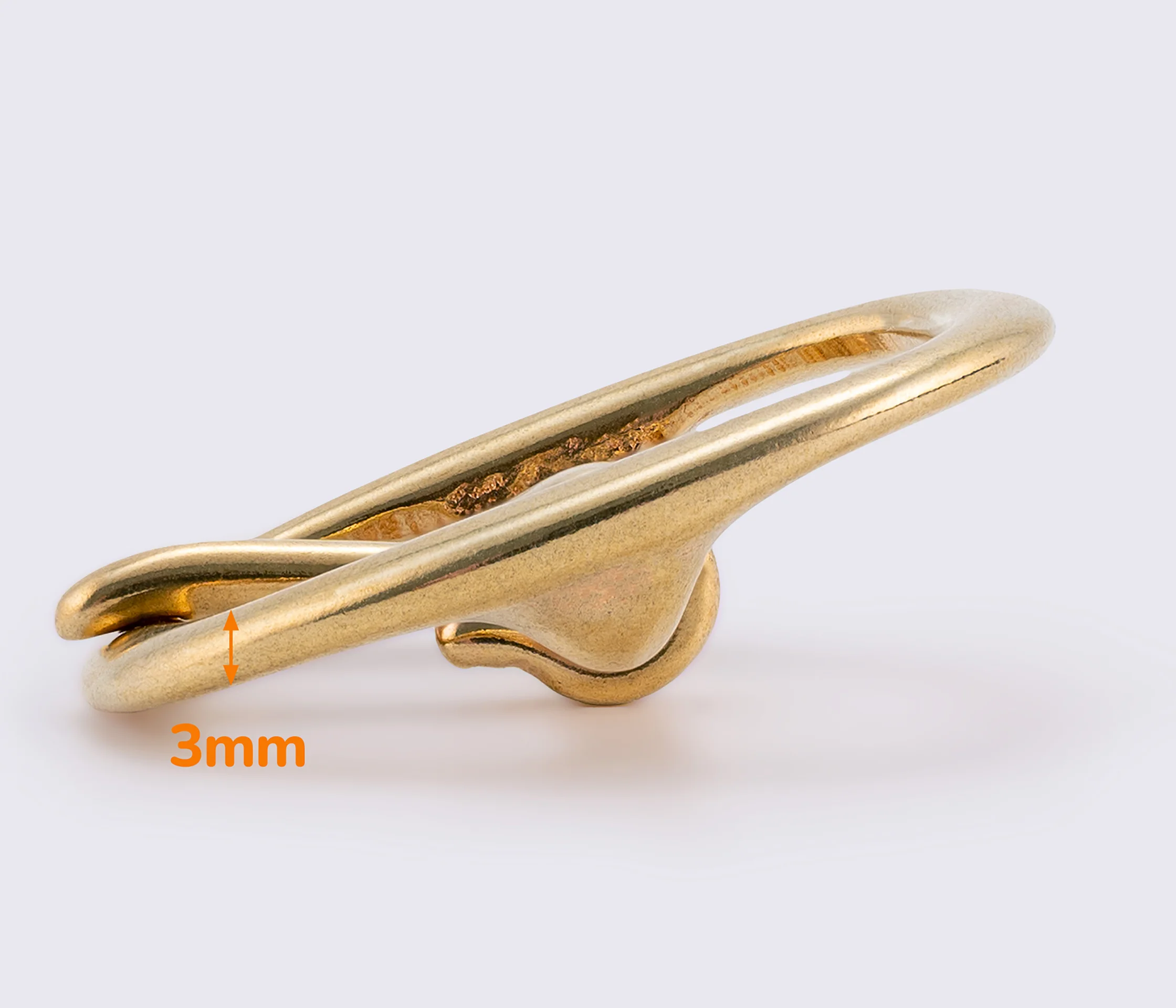 Пряжка 17мм латунная MD-0149