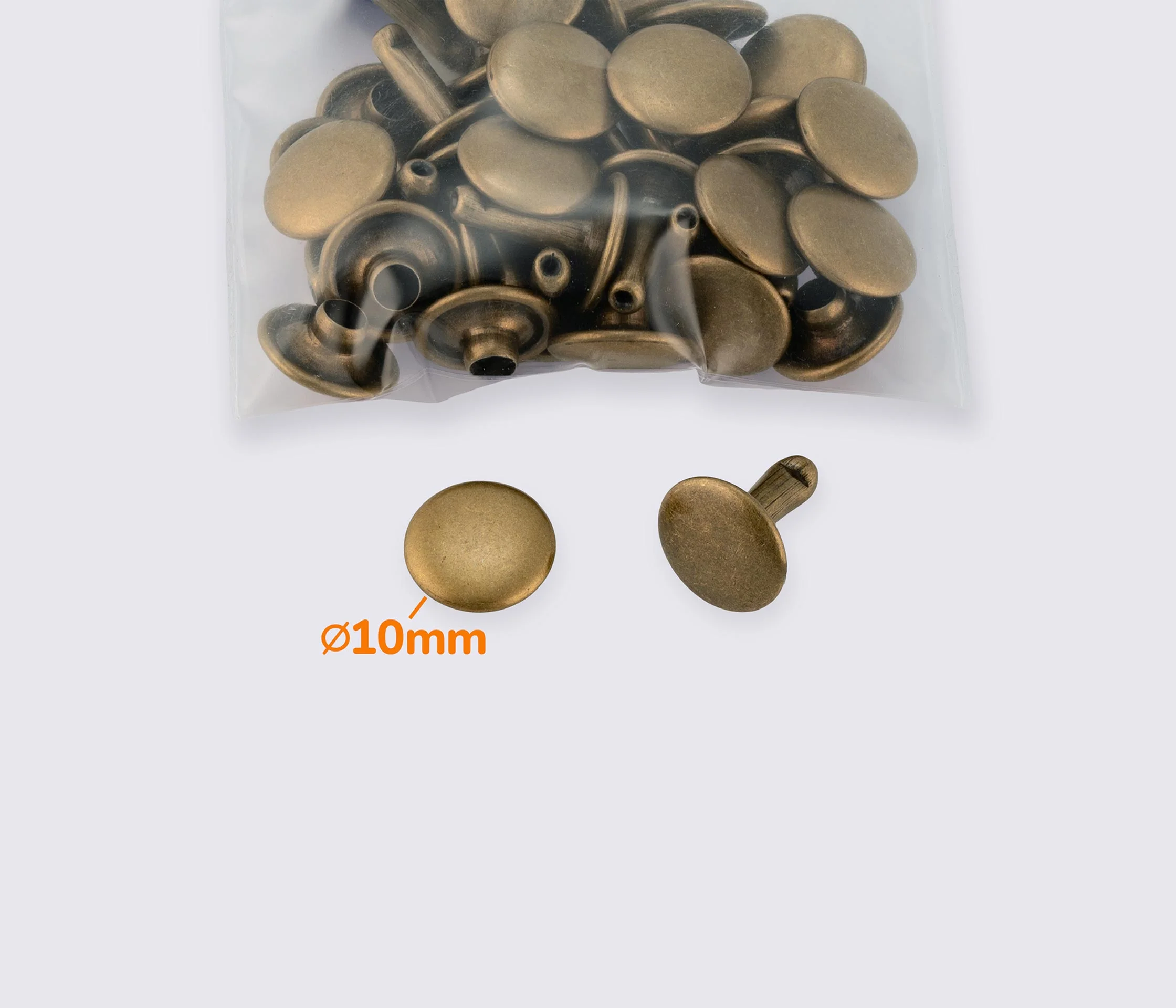 Хольнитены металлические 10*13 (20шт) MD-0142