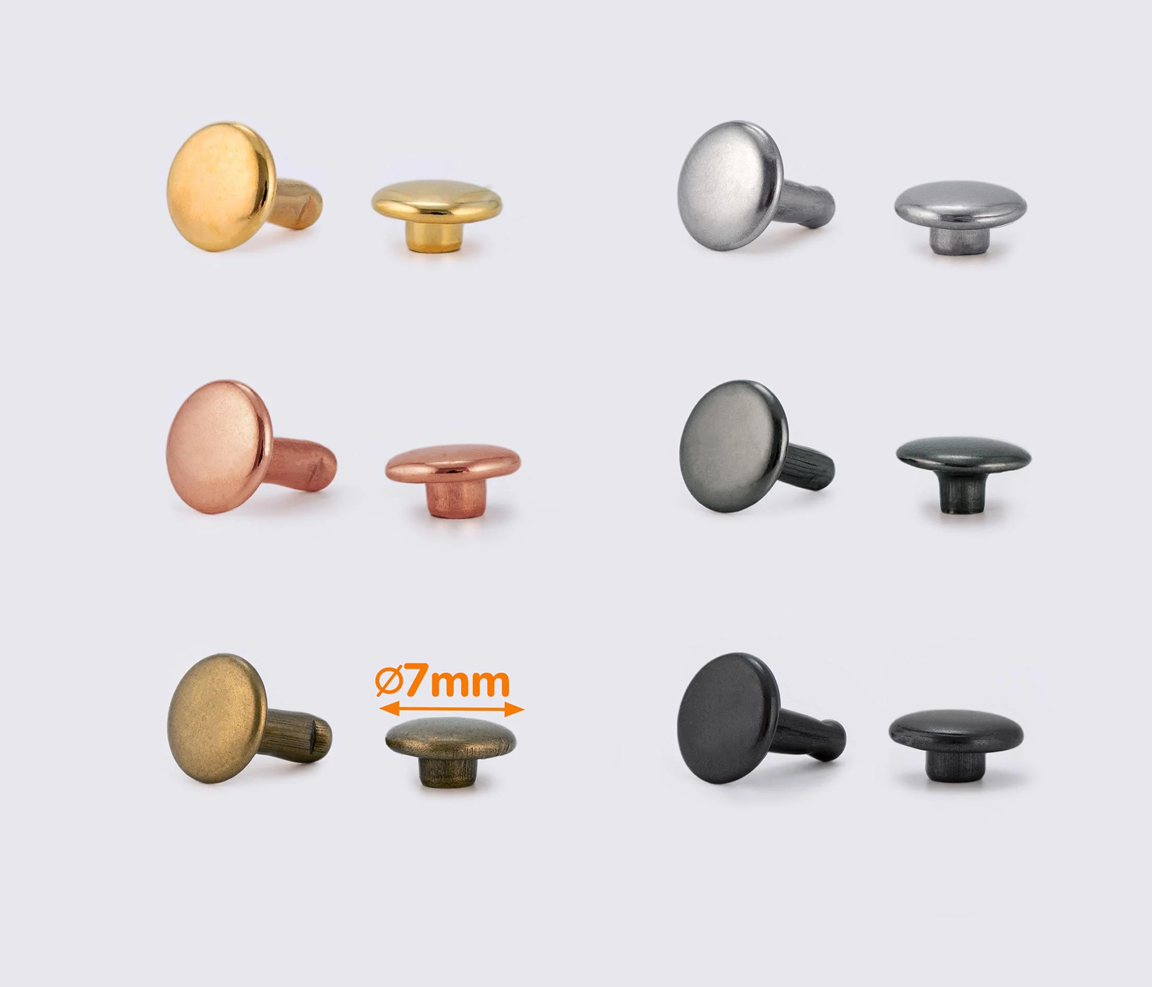 Хольнитены металлические 7*7 (20шт) MD-0143