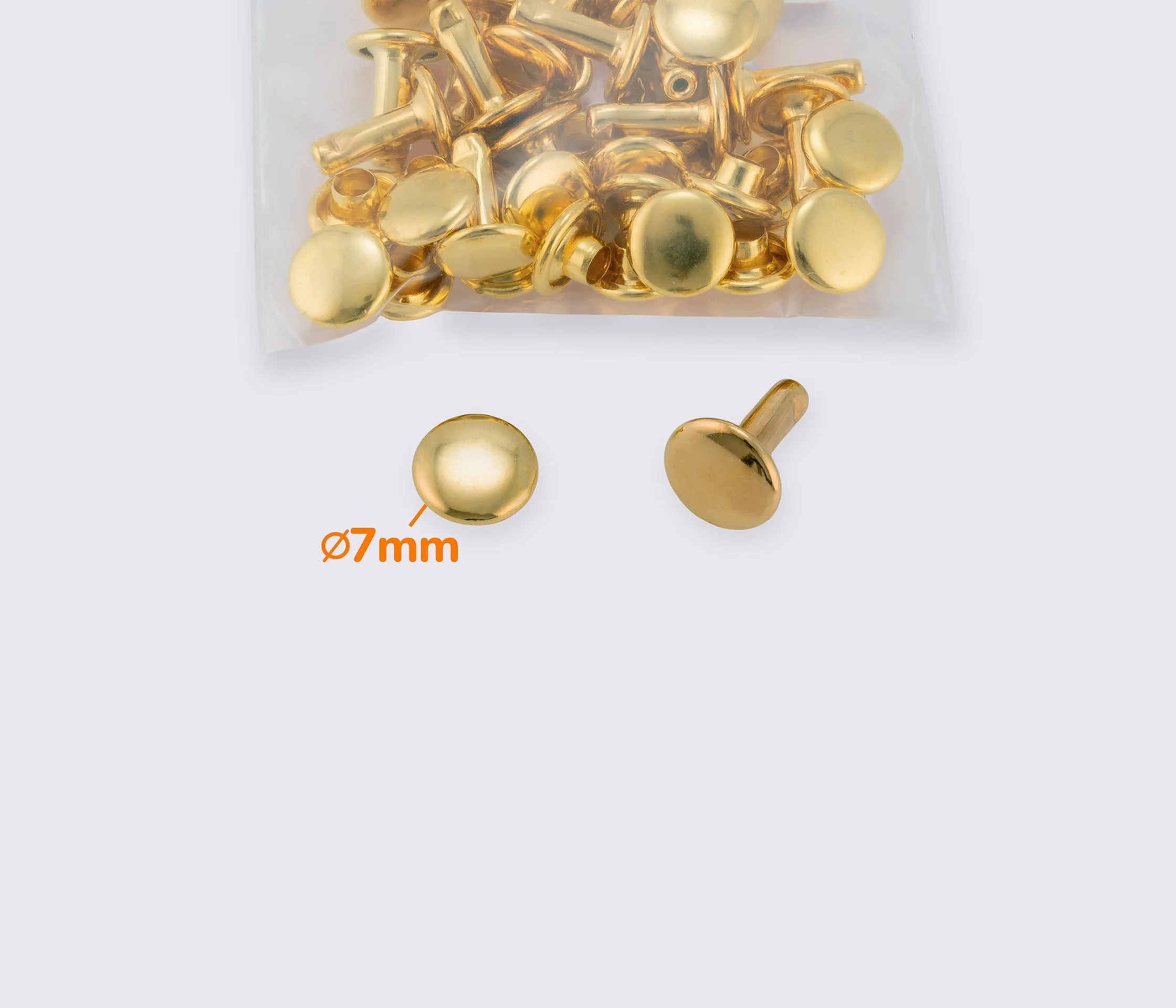 Хольнитены металлические 7*7 (20шт) MD-0143