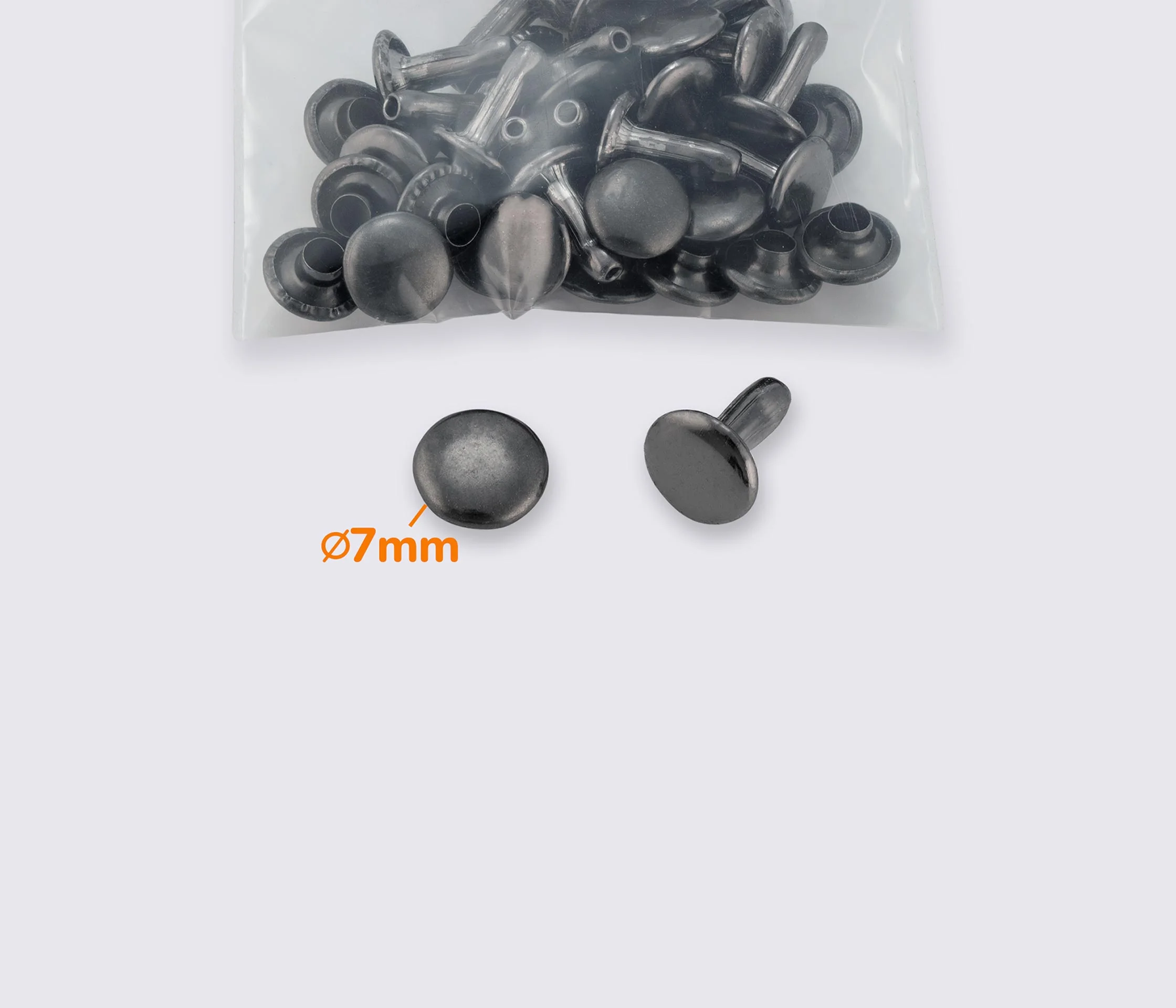 Хольнитены металлические 7*7 (20шт) MD-0143