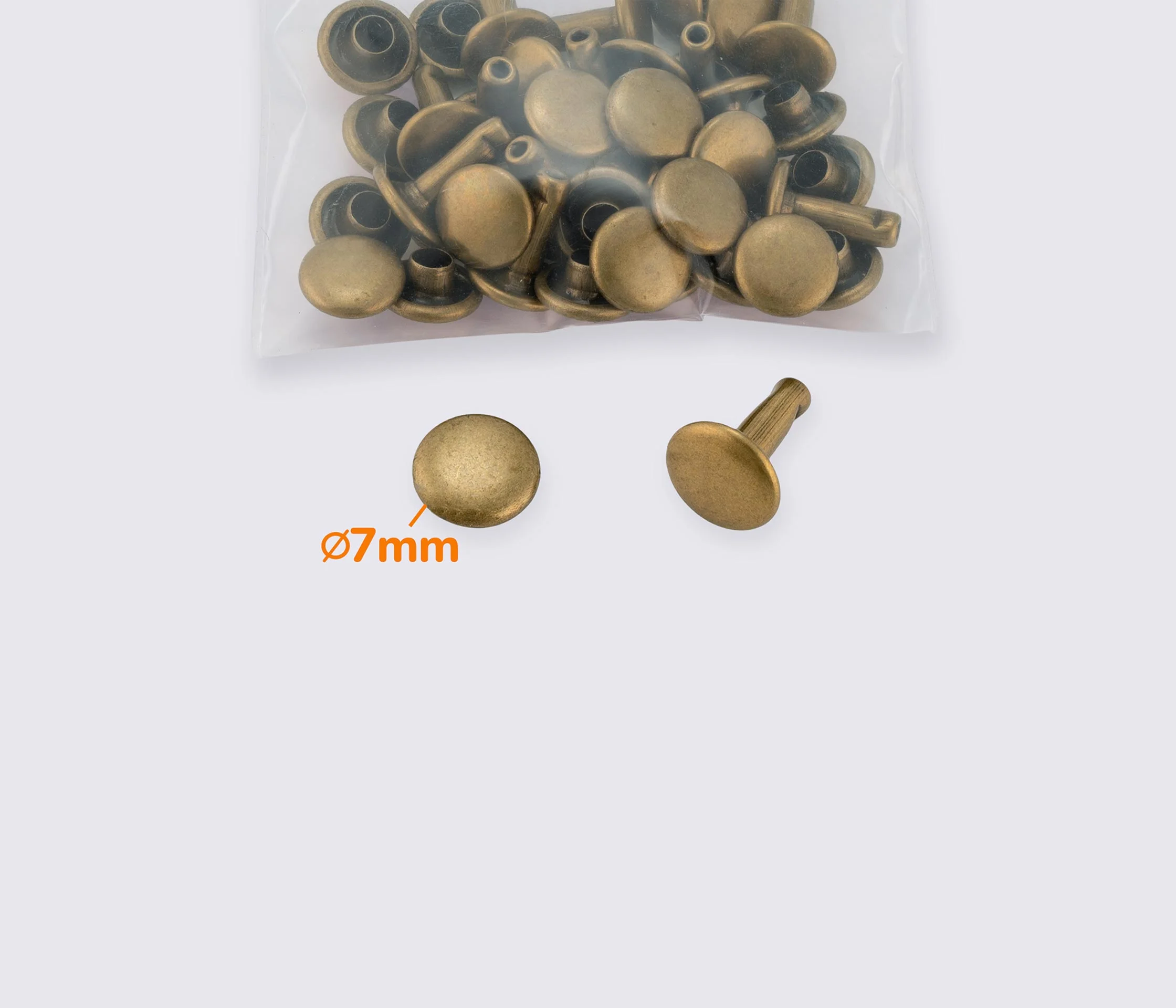Хольнитены металлические 7*7 (20шт) MD-0143