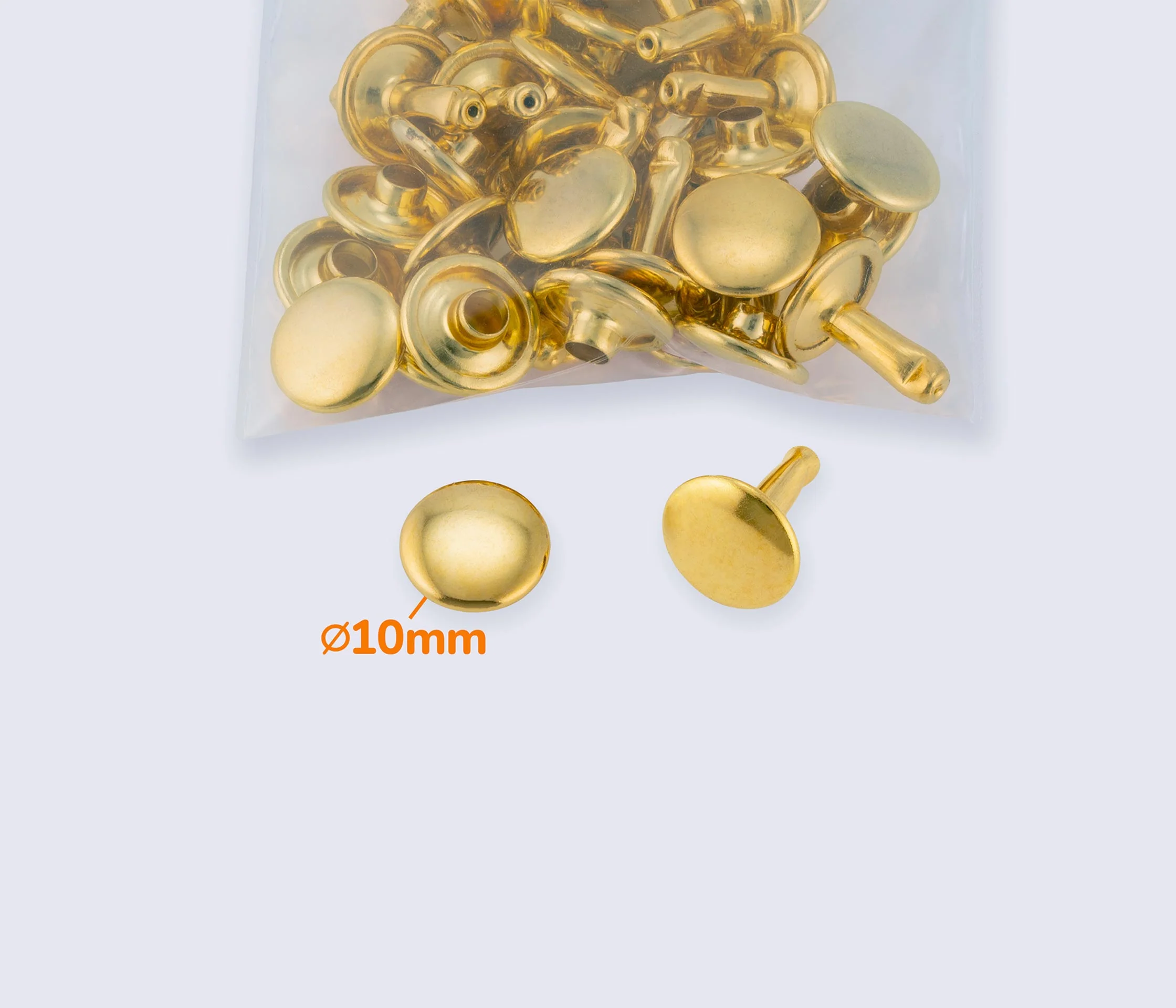 Хольнитены металлические 10*10 (20шт) MD-0145