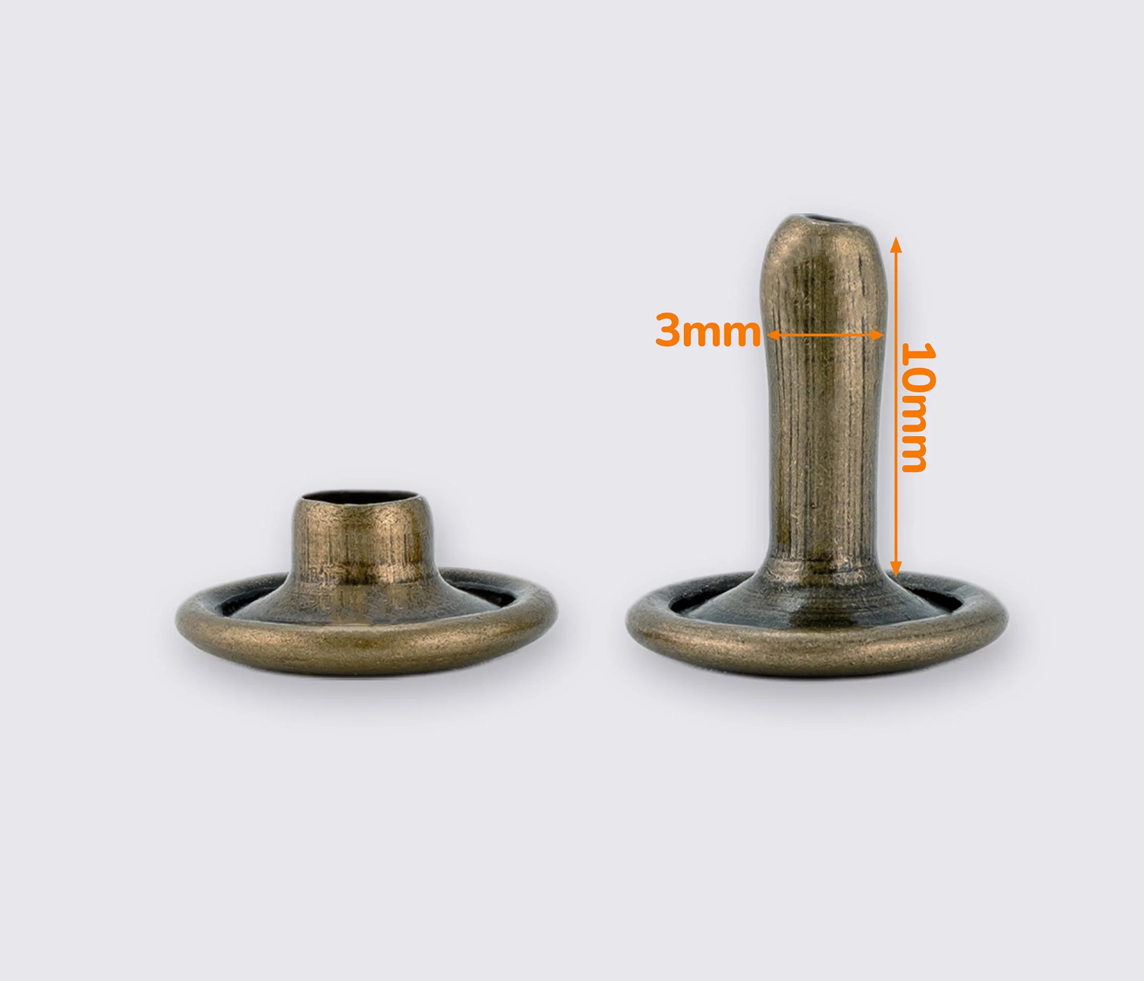 Хольнитены металлические 10*10 (20шт) MD-0145