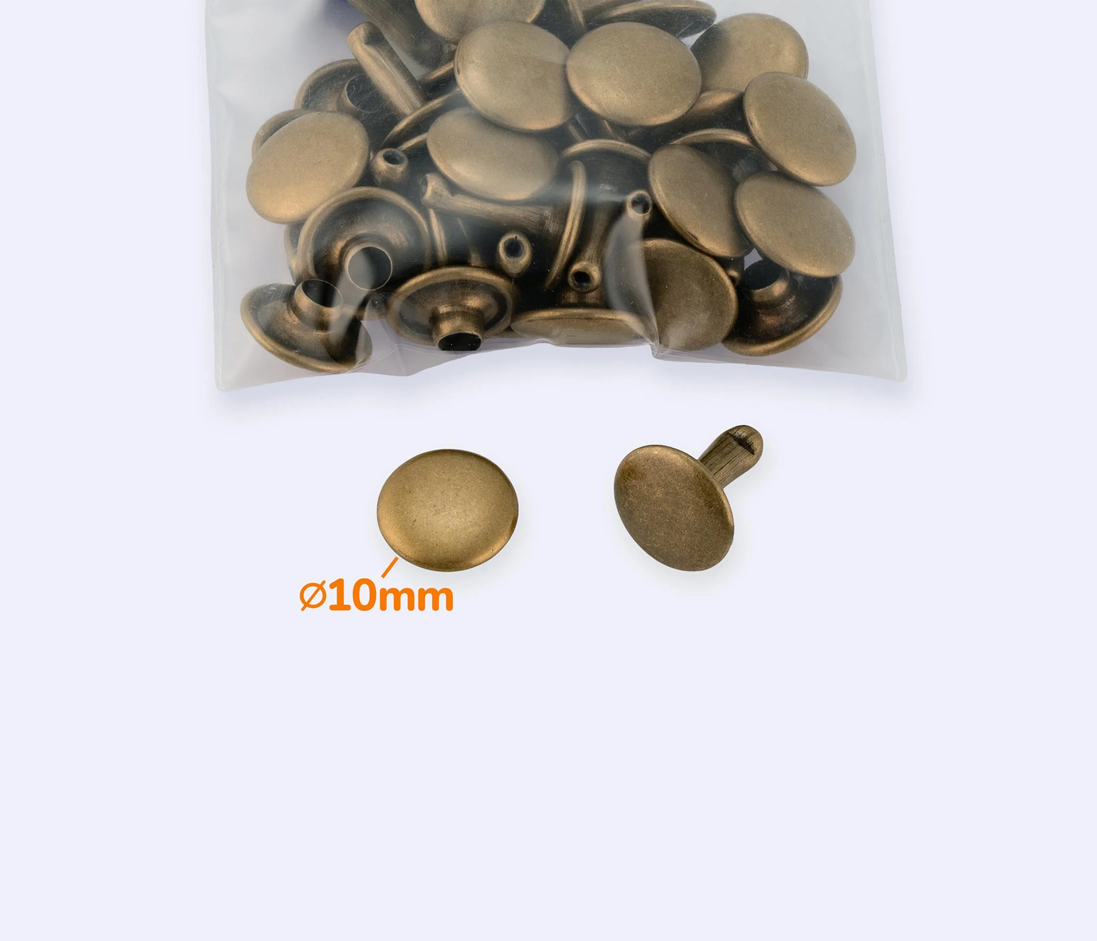 Хольнитены металлические 10*10 (20шт) MD-0145