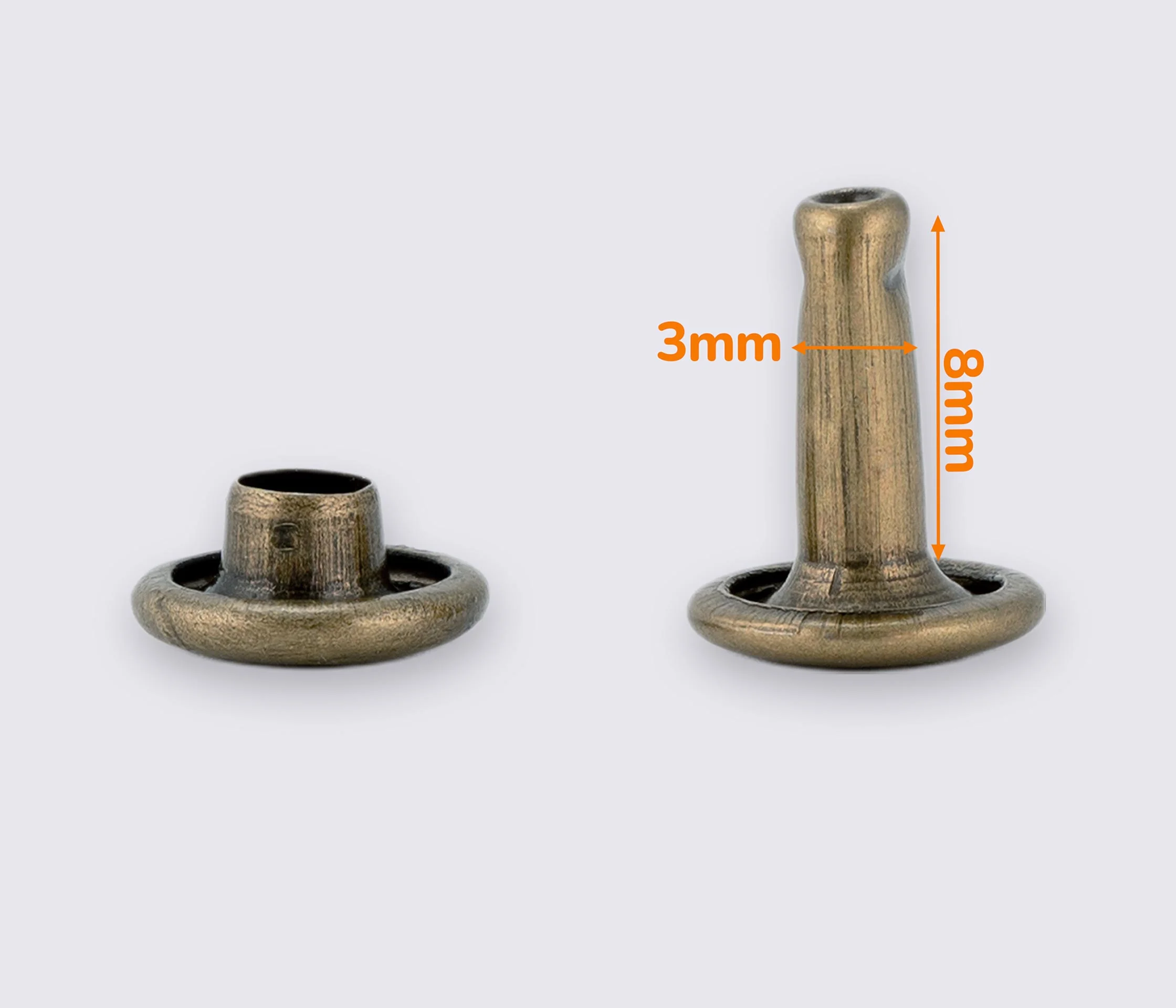 Хольнитены металлические 8*8 (20шт) MD-0144