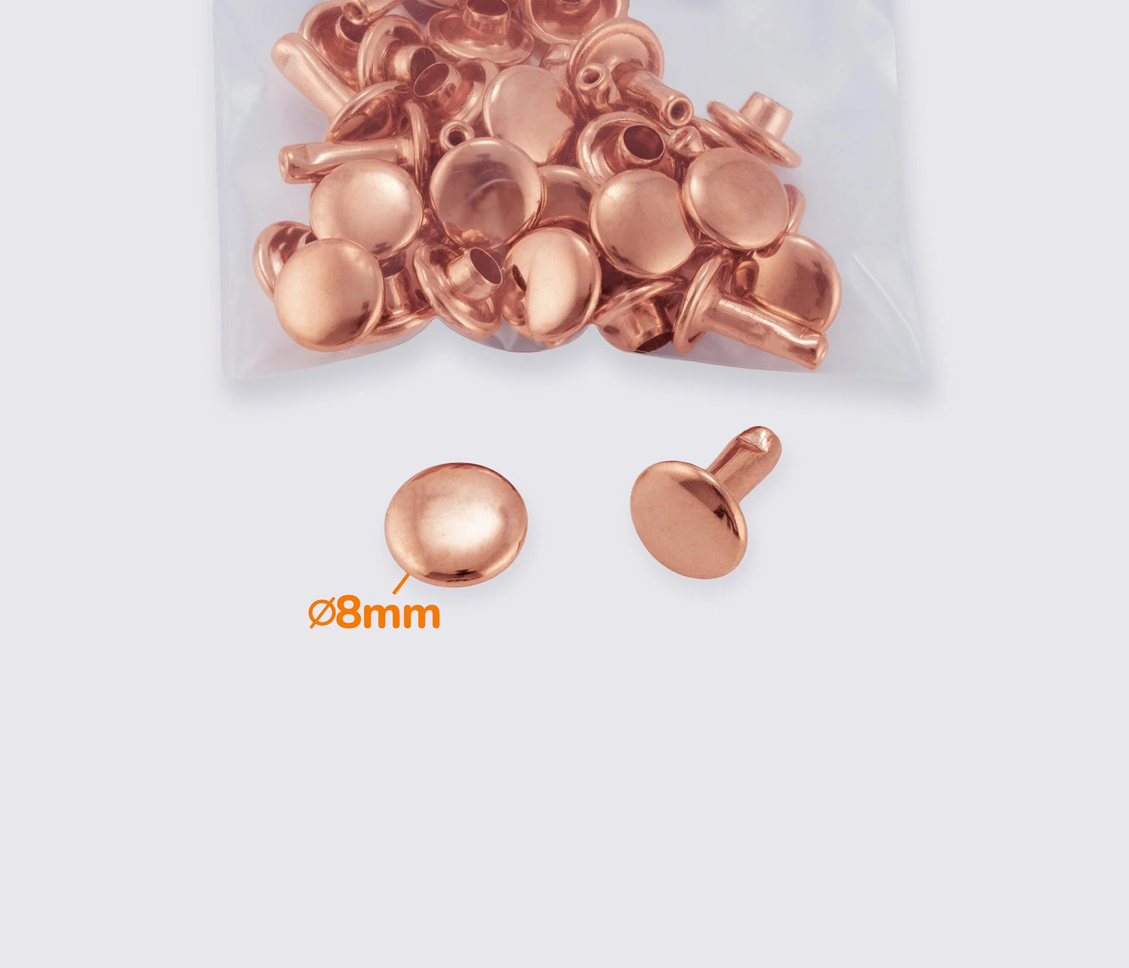 Хольнитены металлические 8*8 (20шт) MD-0144