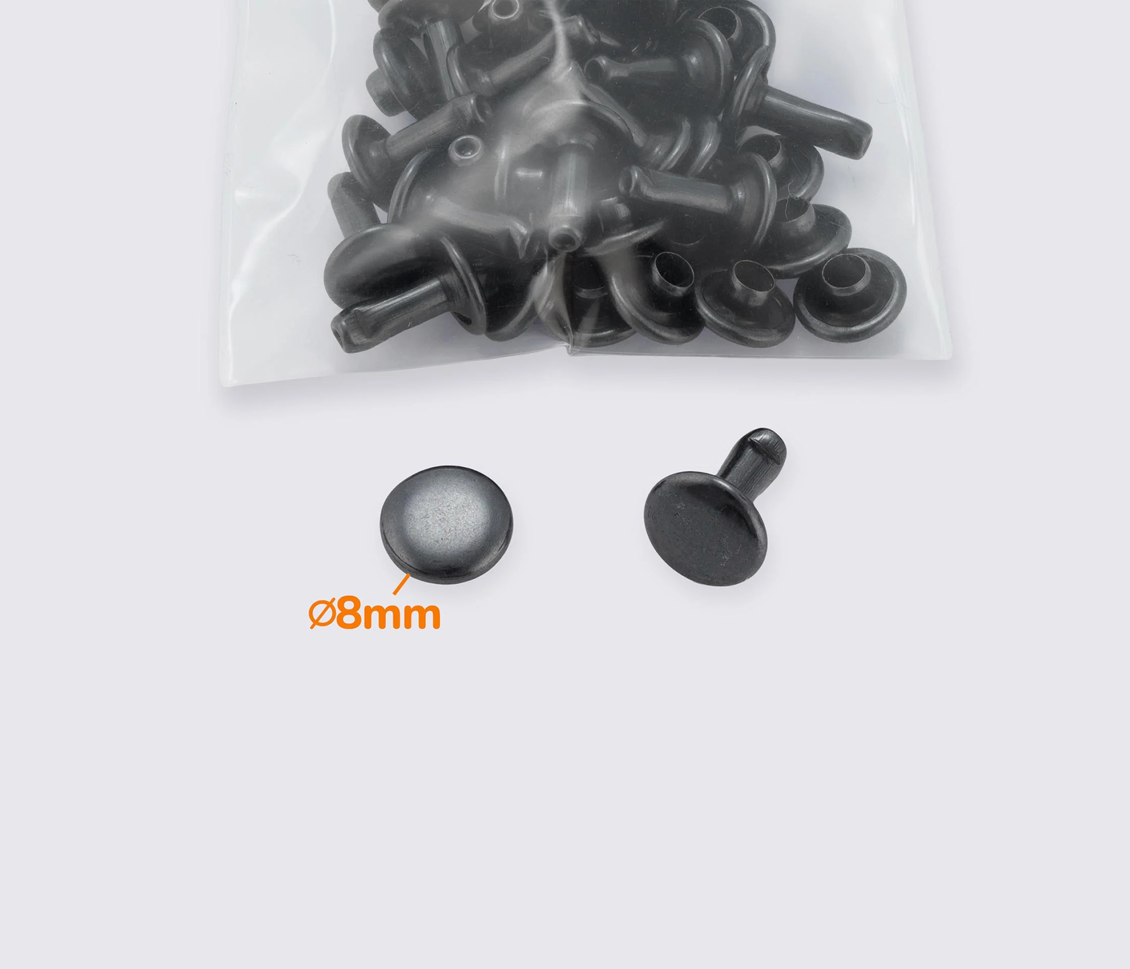 Хольнитены металлические 8*8 (20шт) MD-0144