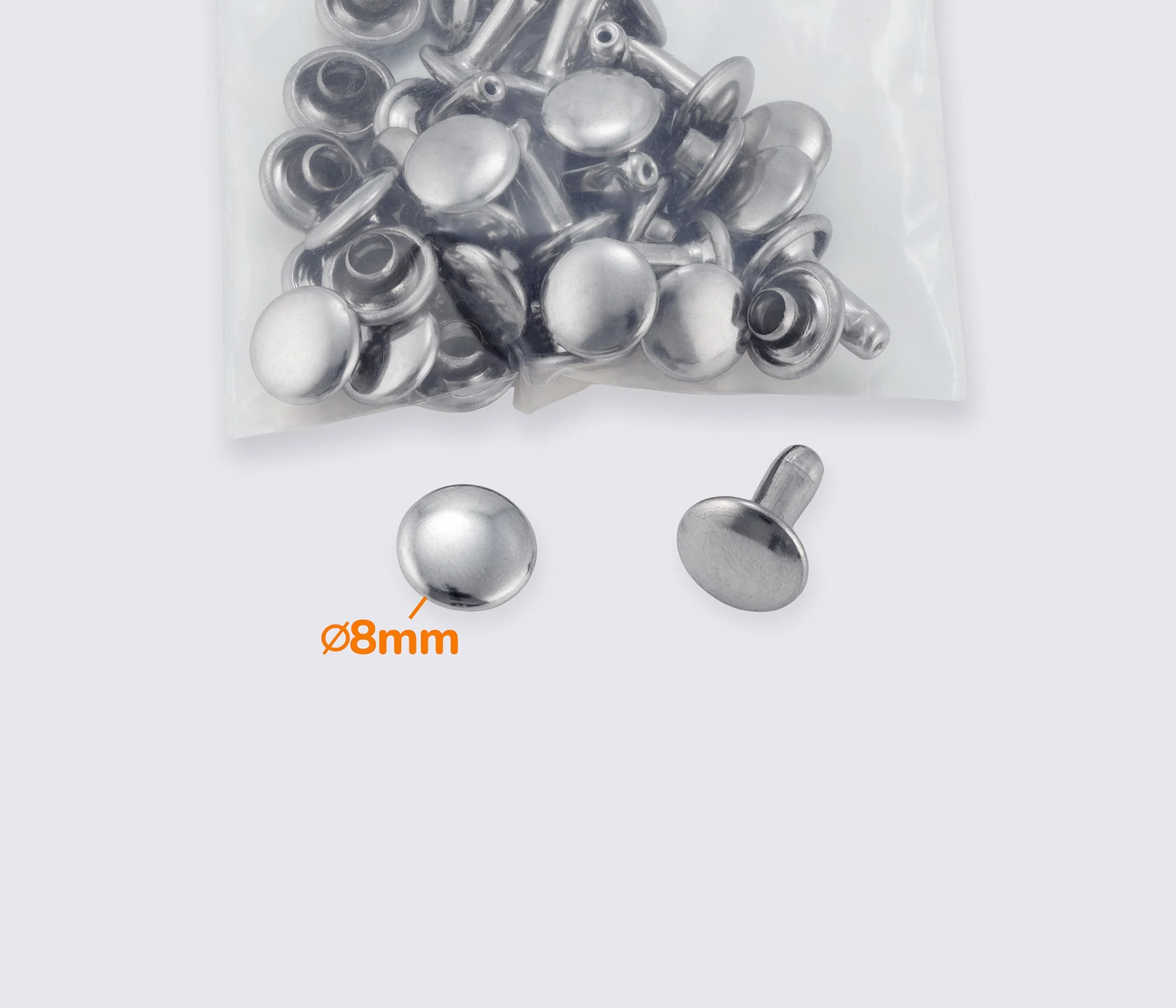 Хольнитены металлические 8*8 (20шт) MD-0144