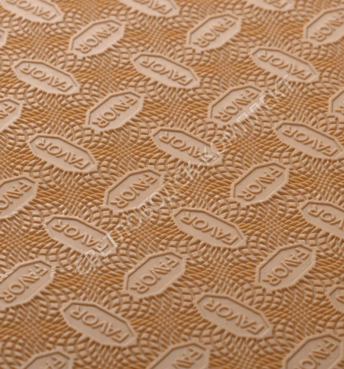 Резина подмёточная FAVOR, р. 570*380*1.2мм, цв. бежевый (13) beige
