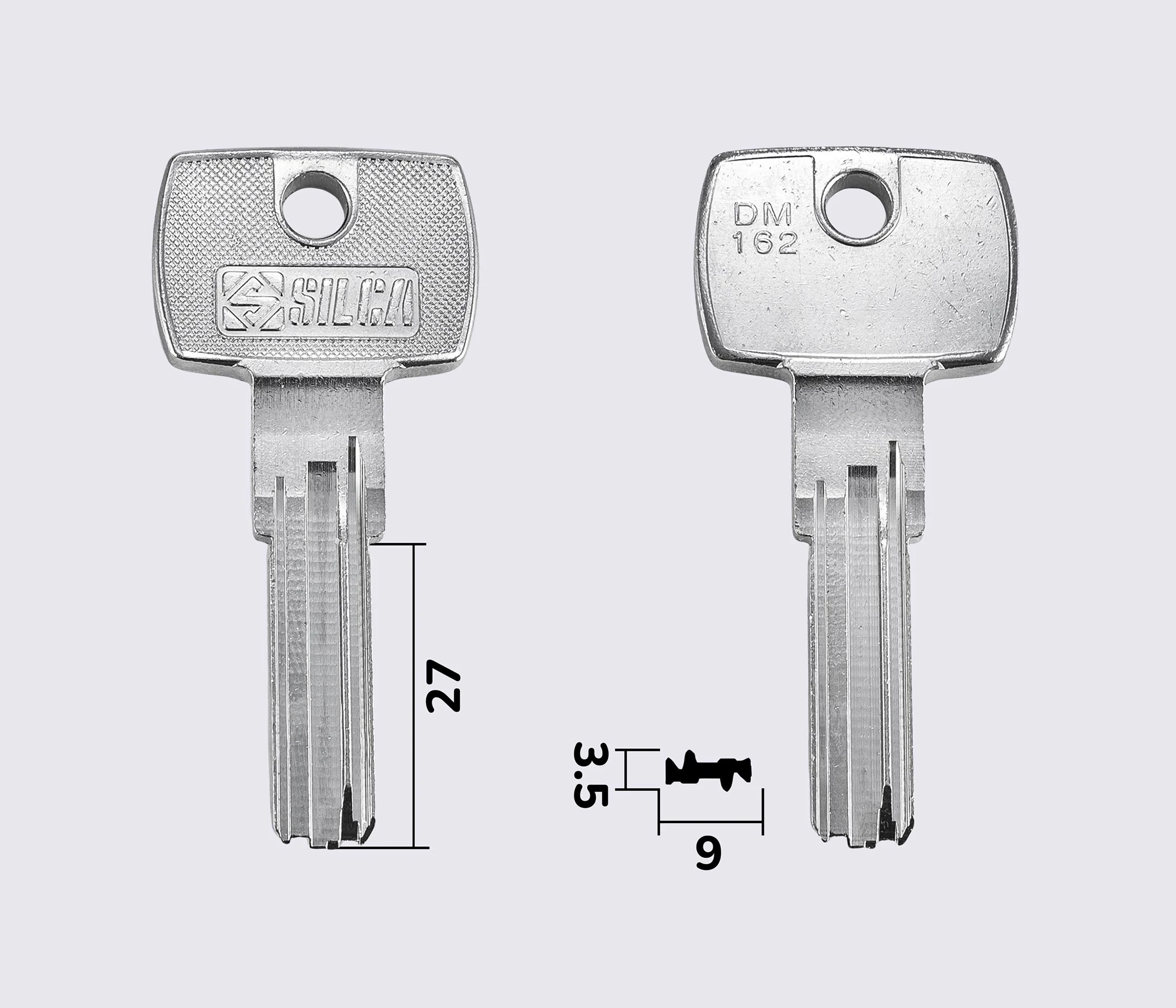 DM162 Silca заготовка луночного ключа