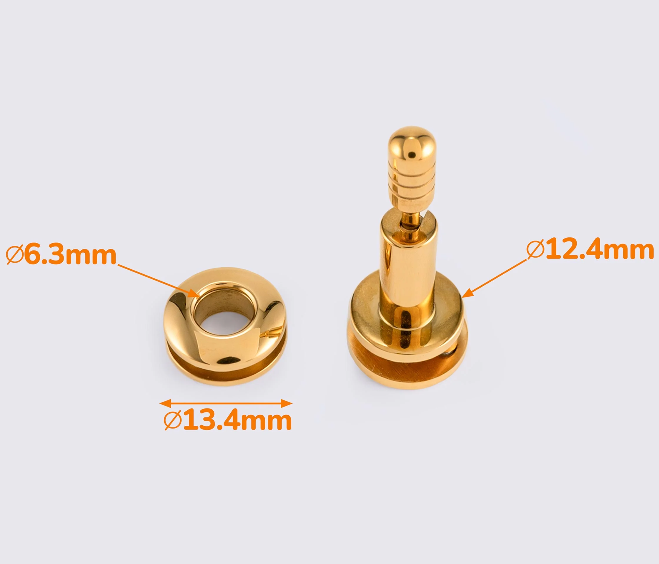 Замок для сумки с нержавейки 13.4мм 65-768