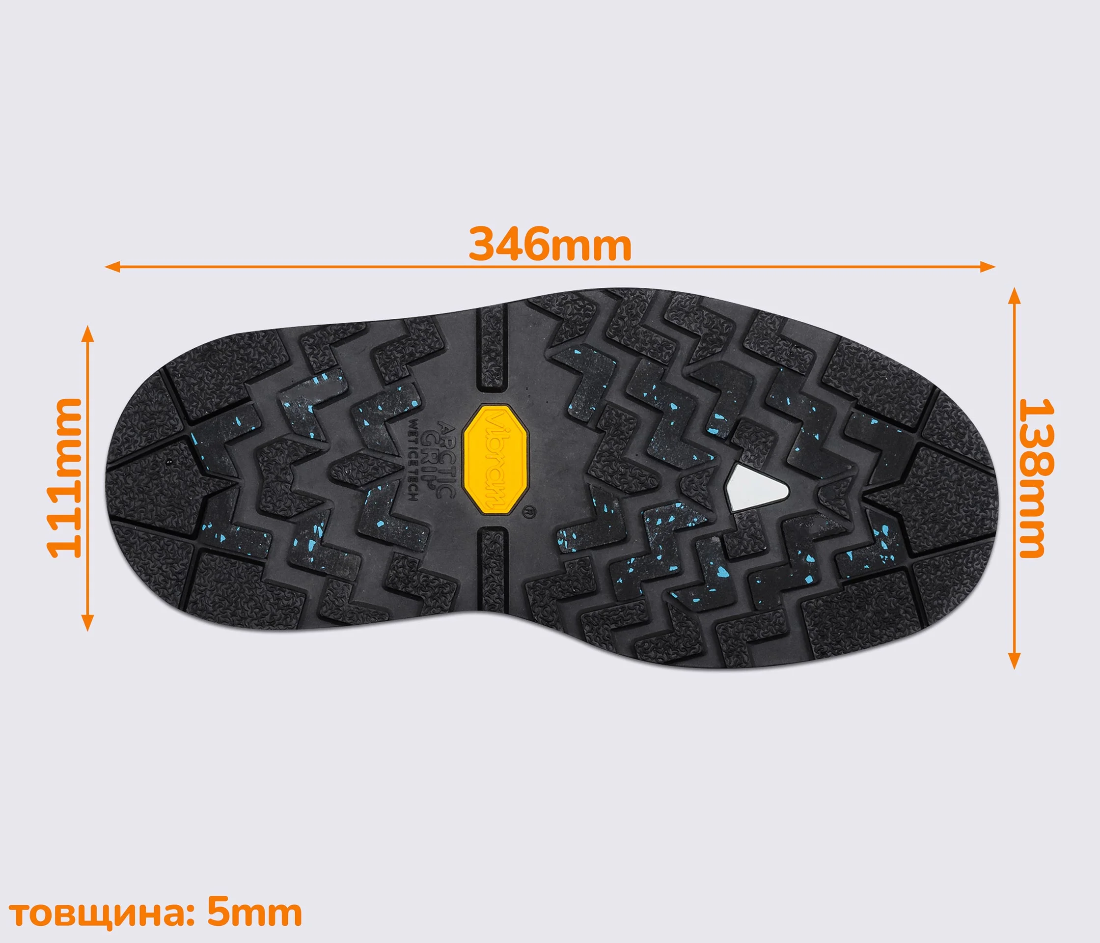 CHRISTY (012AG), цв.черный след подошвы Vibram