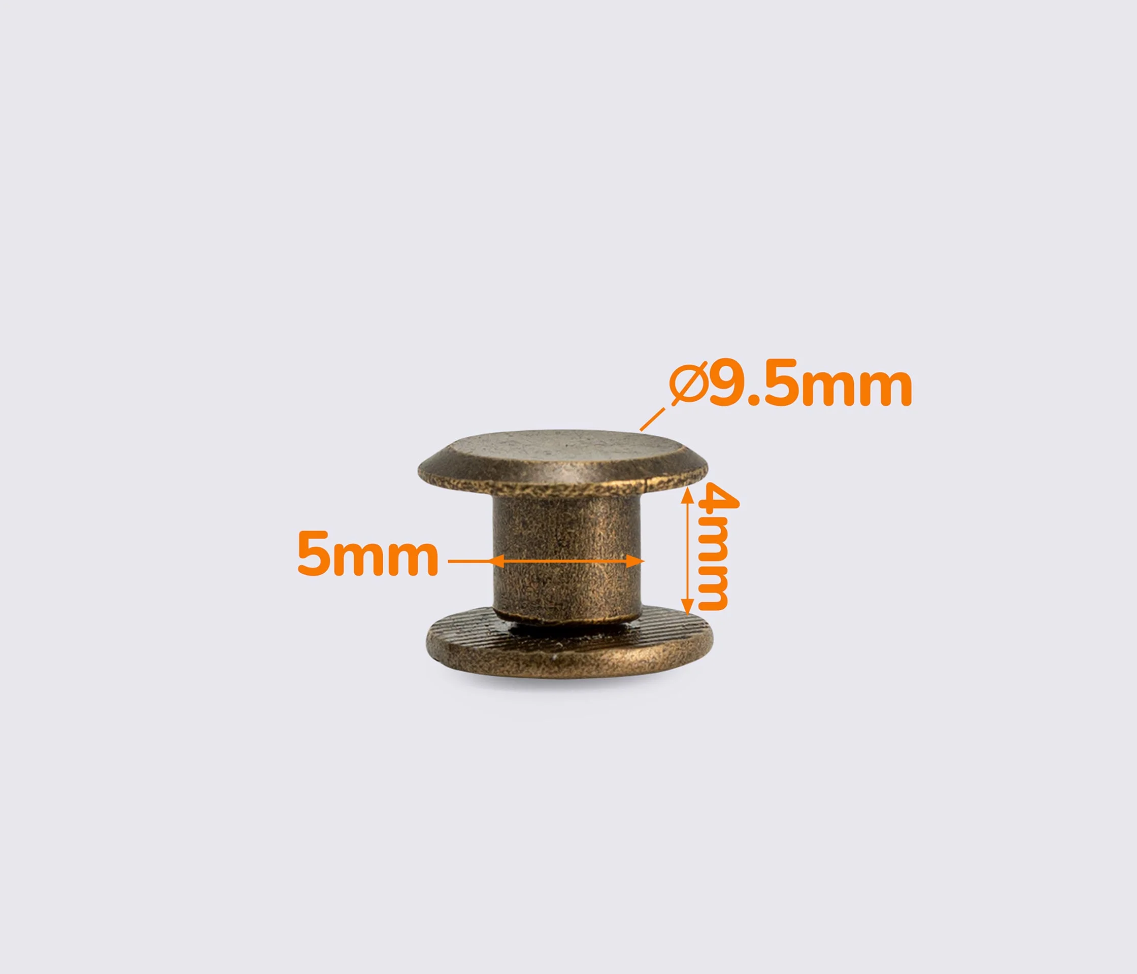 Винт ременной 9.5*5*4мм (SS-1408)