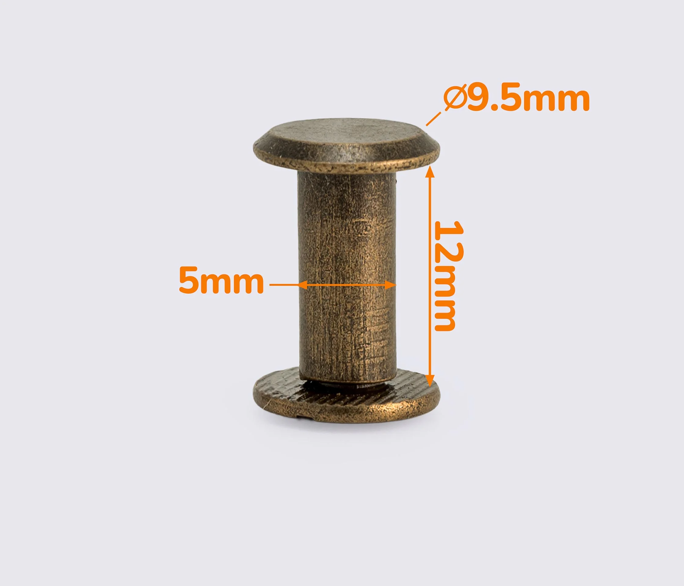 Винт ременной 9.5*5*12мм (SS-1414)